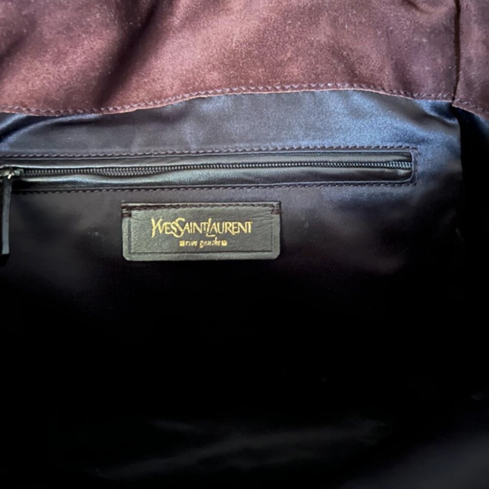 ✨ YSL Downtown Bag in Gold Goatskin Leather Excellent Condition + Dustbag & Auth - Picture 11 of 14